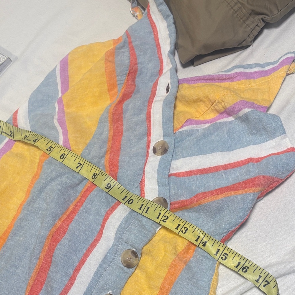 Striped Summer Button-Front Sundress - Picture 9 of 9